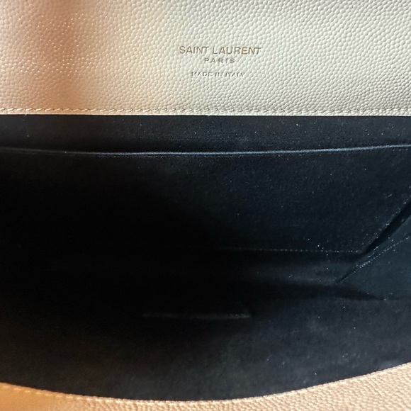 Yves Saint Laurent Tan Quilted Clutch - Picture 6 of 13